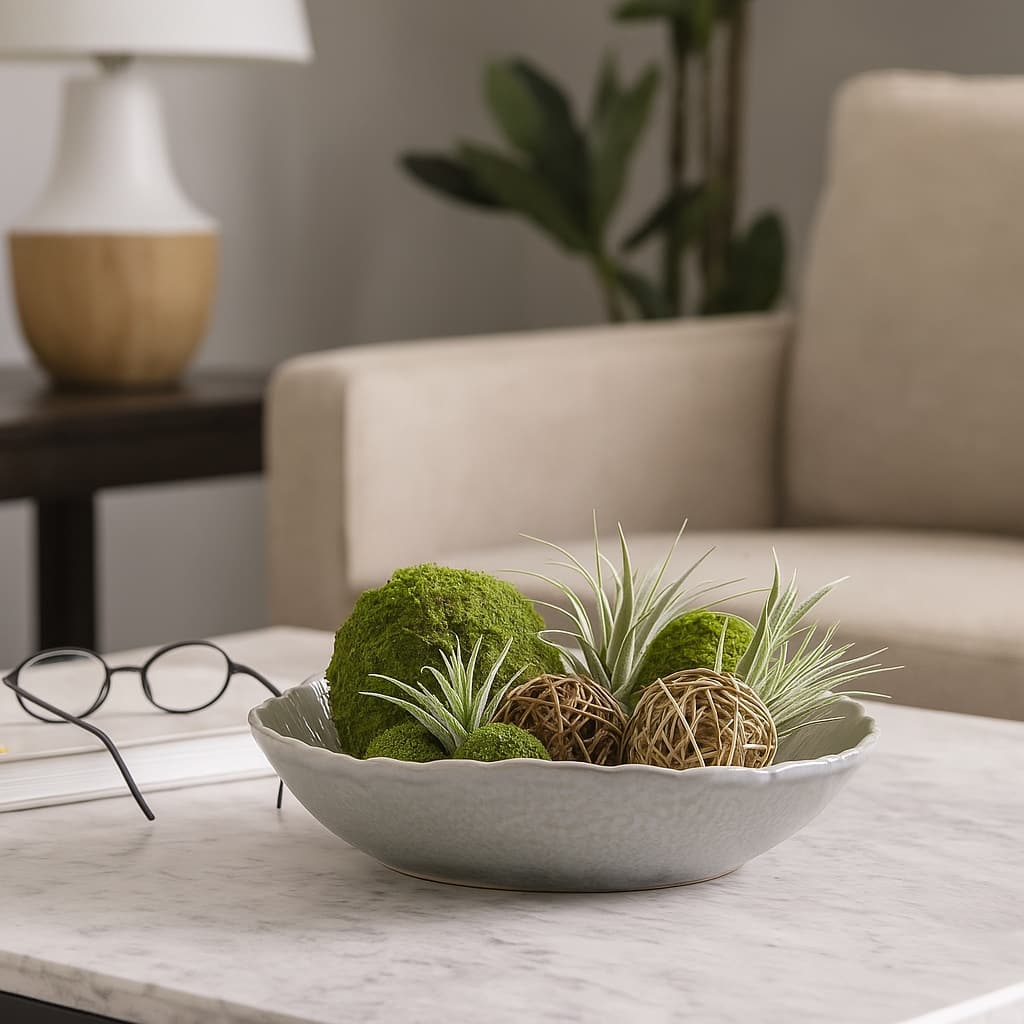 Decorative Round Scalloped Edge Bowl with Speckled Finish - 17", Gray - 17.0"