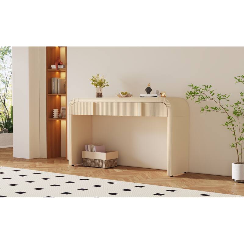 Modern Console Table with 2 Storage Drawers