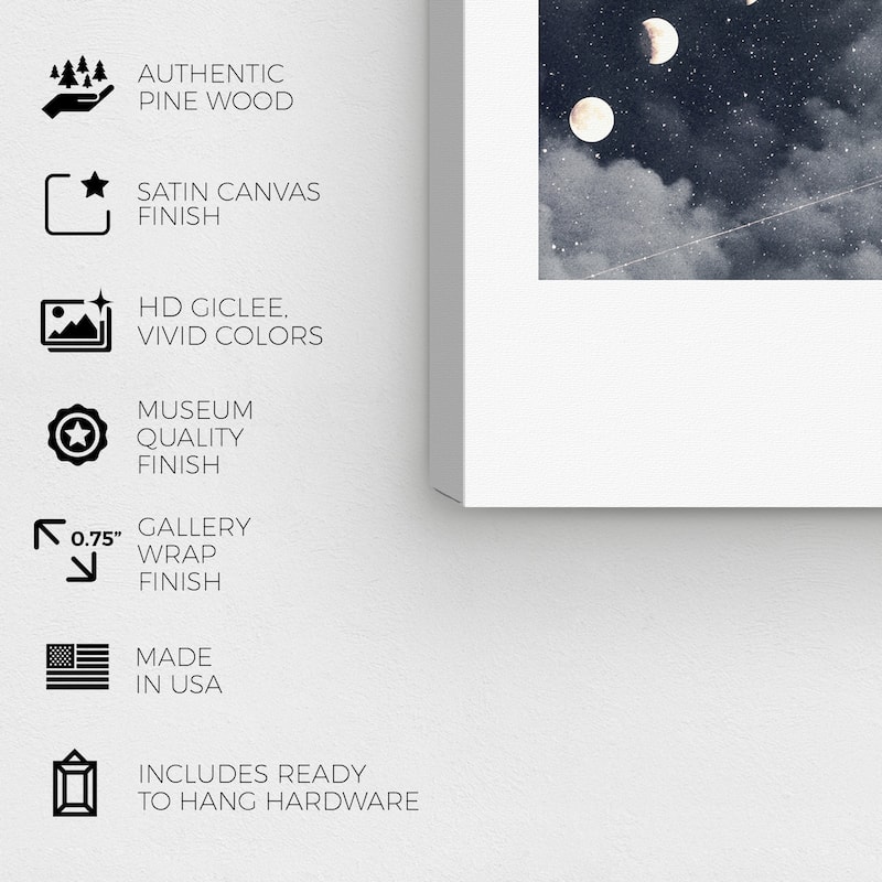 Wynwood Studio Prints Astronomy and Space Winter Solstice Gray and Tan Transitional Wall Art Canvas Print