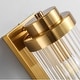 preview thumbnail 10 of 9, Modern Gold Wall Sconce Vintage Glass Lampshade Wall Light - 4.7" W
