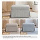 preview thumbnail 17 of 152, Rectangle Chenille Upholstered Storage Ottoman