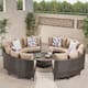 Option Dark Brown+Beige Cushion