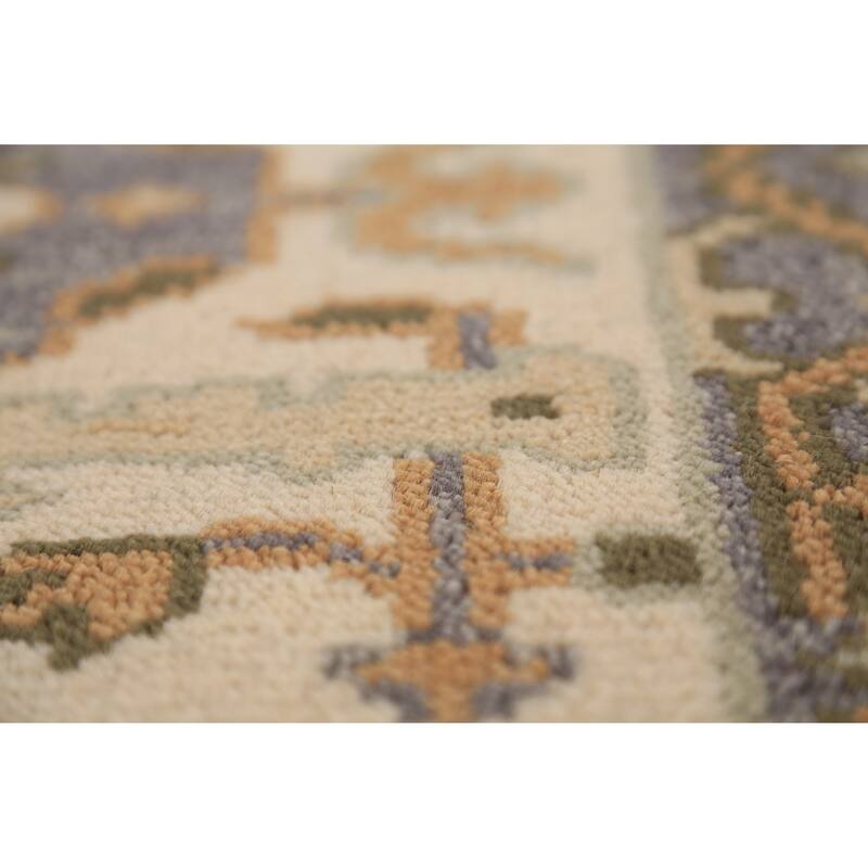 Oushak Indian Runner Rug Handmade Wool Carpet - 2'7"x 7'7"