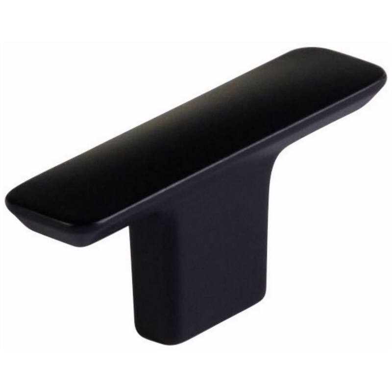 Schaub and Company 211035 Suave 2" Wide "T" Bar Smooth Curve Luxury - Matte Black