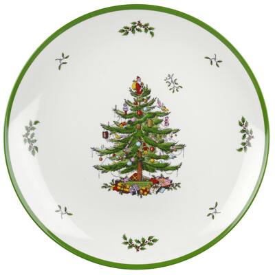 Spode Christmas Tree Round Melamine Platter - 14" x 14"