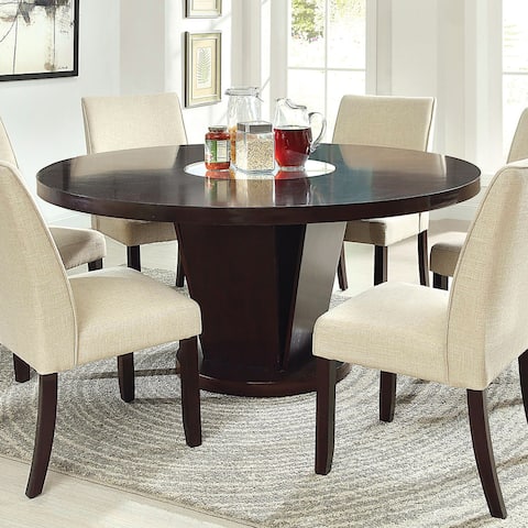 Furniture of America Lind Contemporary Espresso 60-inch Dining Table