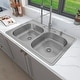 preview thumbnail 21 of 35, Sinber Drop in Double Bowl 304 Stainless Steel Kitchen Sink