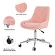 preview thumbnail 15 of 43, Modern Teddy Fleece Fabric with Metal Legs with Lift Adjustment, Swivel Office Chair