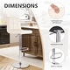 preview thumbnail 5 of 19, 17" x 19" Modern Upholstered Adjustable Height Swivel Bar Stools （Set of 2）