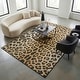 preview thumbnail 2 of 18, Dream Decor Rugs Gelato Jungle Leopard Black Beige Outdoor Area Rug