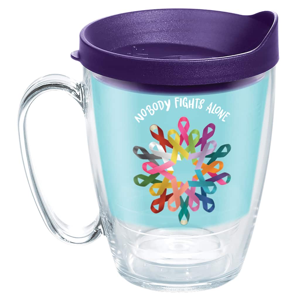 Tervis American Cancer Society - Ribbons Made in USA Double Walled Insulated Travel Tumbler, Classic - 16oz Mug