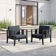 preview thumbnail 144 of 195, Outdoor Teak Solid Wood Patio Furniture Set Loveseat Armchair Table Collection