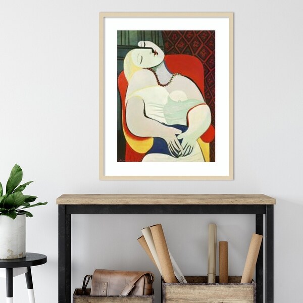 The Dream 1932 by Pablo Picasso Framed Wall Art Print - Bed Bath