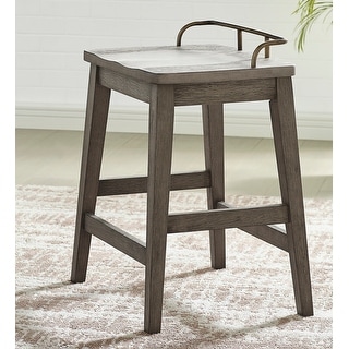 Steve Silver Rigby Smokey Oak 24-inch Counter Stool