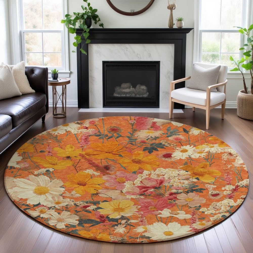 Premium Washable Super Soft Floral Mayfield Rug