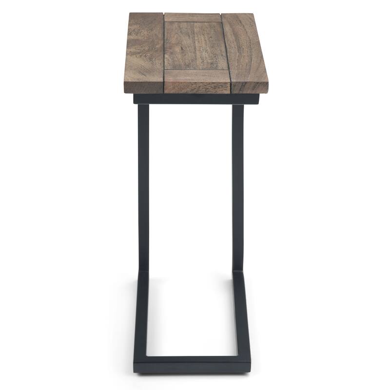 WYNDENHALL Rhonda 18 inch Wide Solid Metal Industrial C Side Table - 18 W x 10 D x 24 H