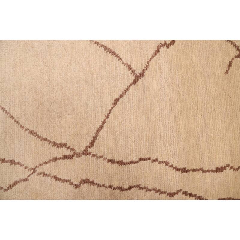 ECARPETGALLERY Hand-knotted Mystique Ivory Wool Rug - 3'0 x 9'9