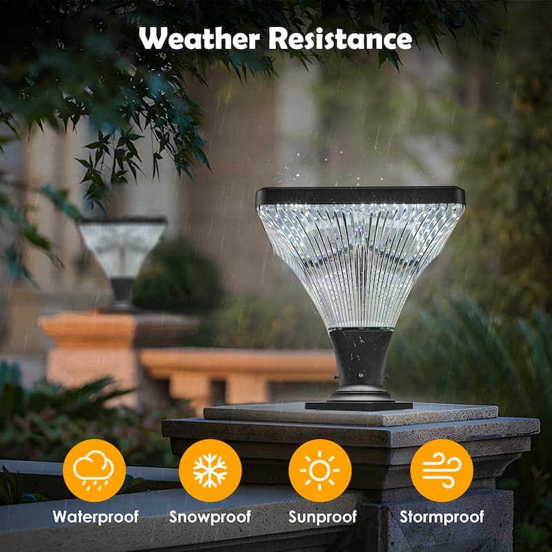 Solar Street Lamp Cap with Base