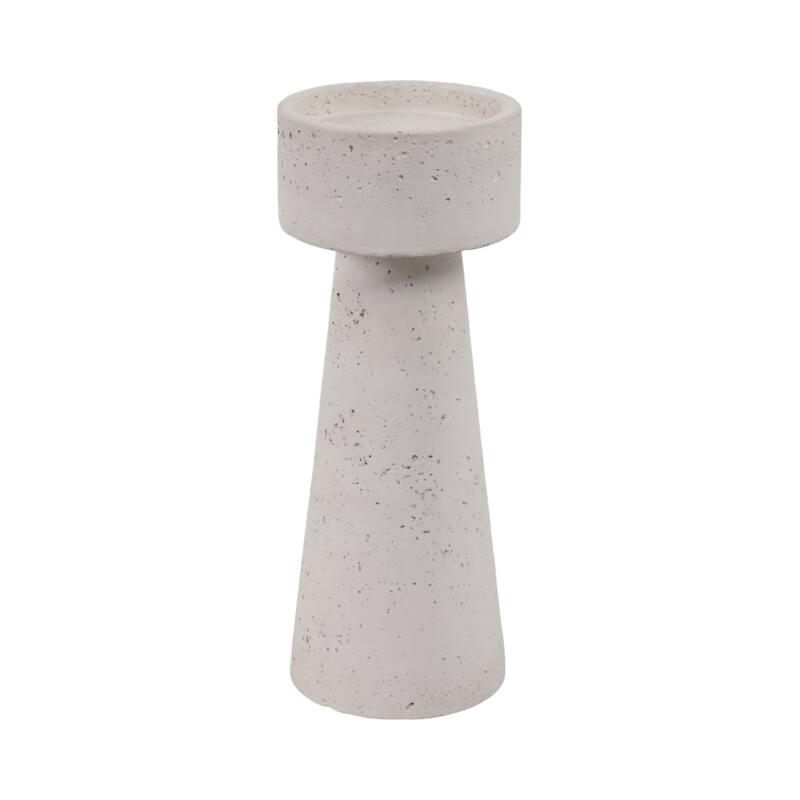Pottery Taper Holder Cylindrical Top and Conical Base Design for Home