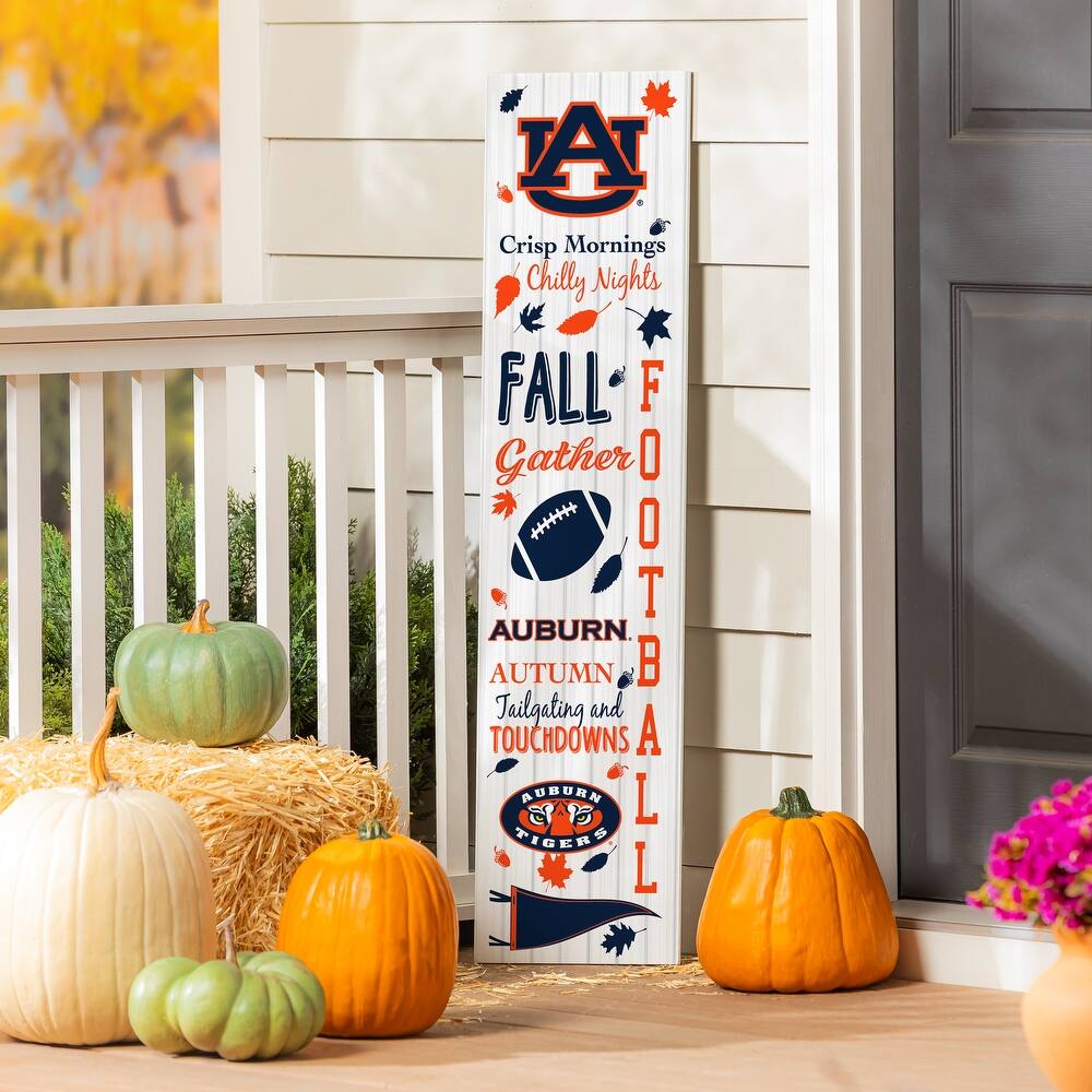 47" Double Sided Seasonal Porch Leaner, Auburn University - 47" x 11.25"