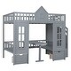 preview thumbnail 14 of 26, Full-Over-Full Bunk Bed with Changeable Table , Bunk Bed Turn into Upper Bed and Down Desk
