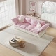 preview thumbnail 9 of 31, 74.8" Queen Size Pull Out Sofa Bed 3-in-1 Convertible Sleeper Tufted Sofa with 2 Soft Pillows