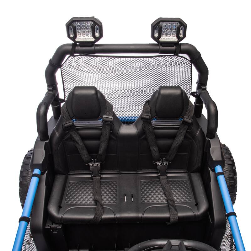 24V Kids UTV Ride-On Car with 400W Power, Four-Wheel Suspension, Bluetooth, and Remote Control.