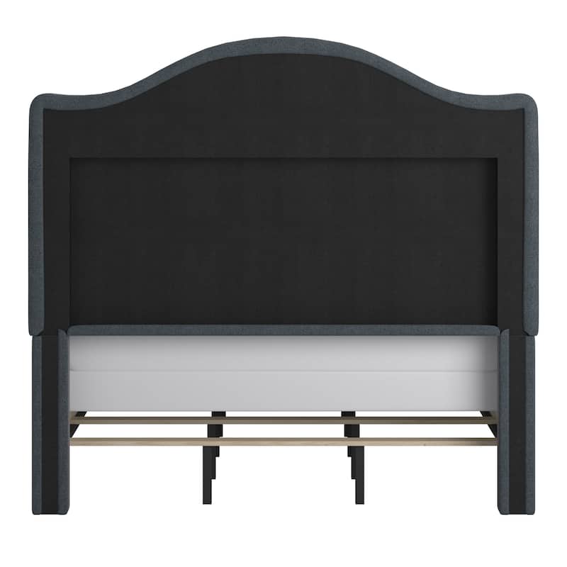 Winchester Upholstered Queen Bed with Curved Headboard by iNSPIRE Q Classic
