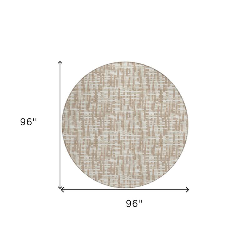 HomeRoots Abstract Transitional Rectangle Outdoor Rug