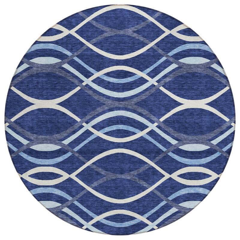 HomeRoots Abstract Transitional Rectangle Outdoor Rug