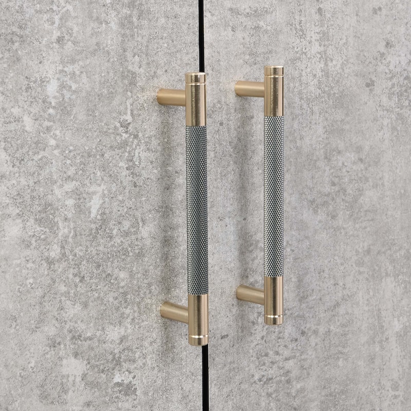 Four-Door Sideboard with Metal and Cross-Leg Design,Suitable for Living Rooms,Entrance and Study