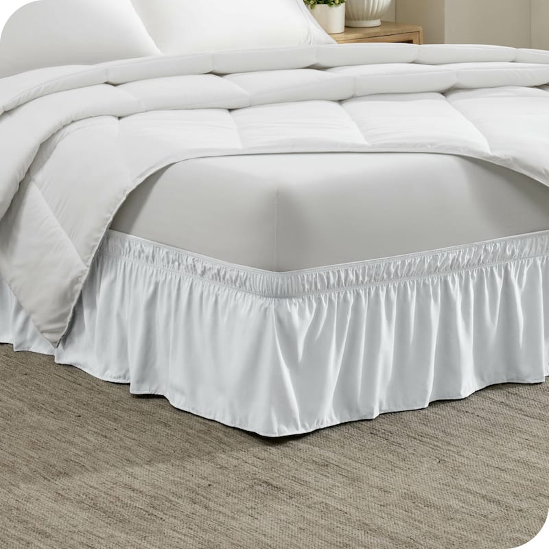 Bare Home Adjustable Wrap Around Bed Skirt