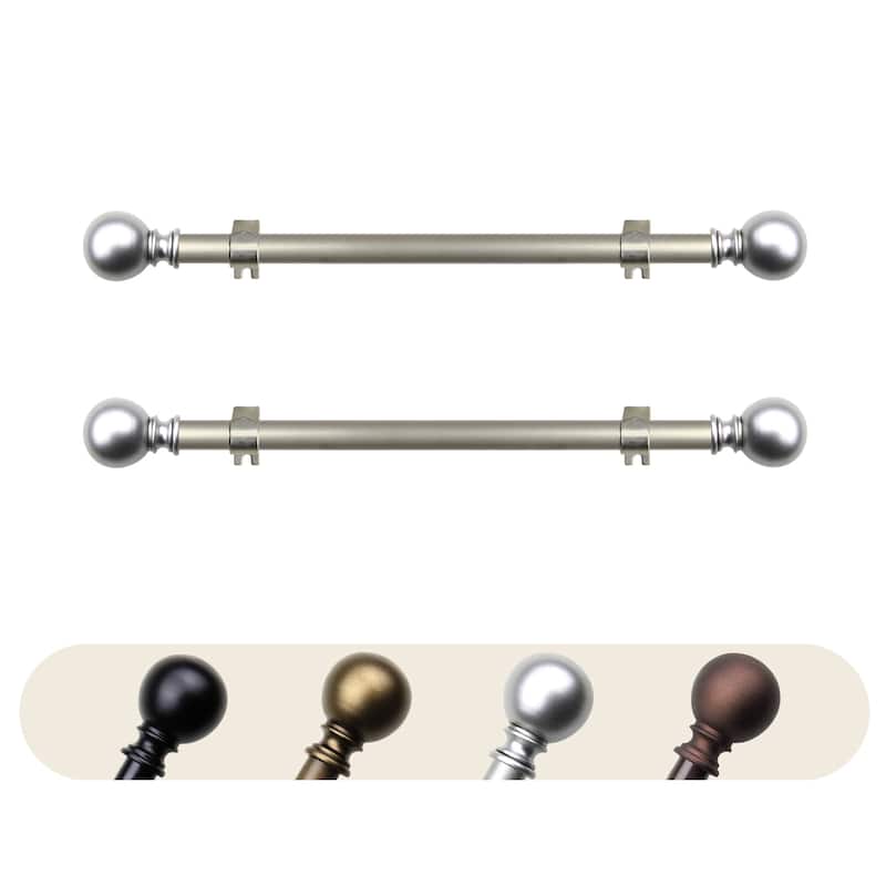 Anzo 5-8 ft Curtain Rod - Steel Drapery Rod - Elegant Home Decor - 20