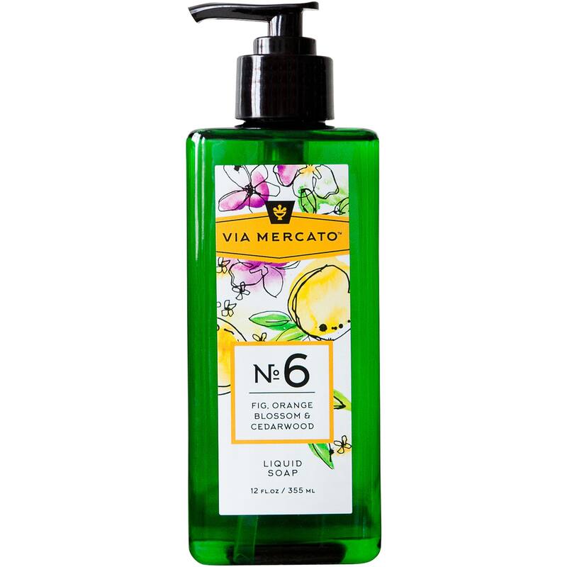 Via Mercato Liquid Hand Soap No 6 - Fig Orange Blossom & Cedarwood