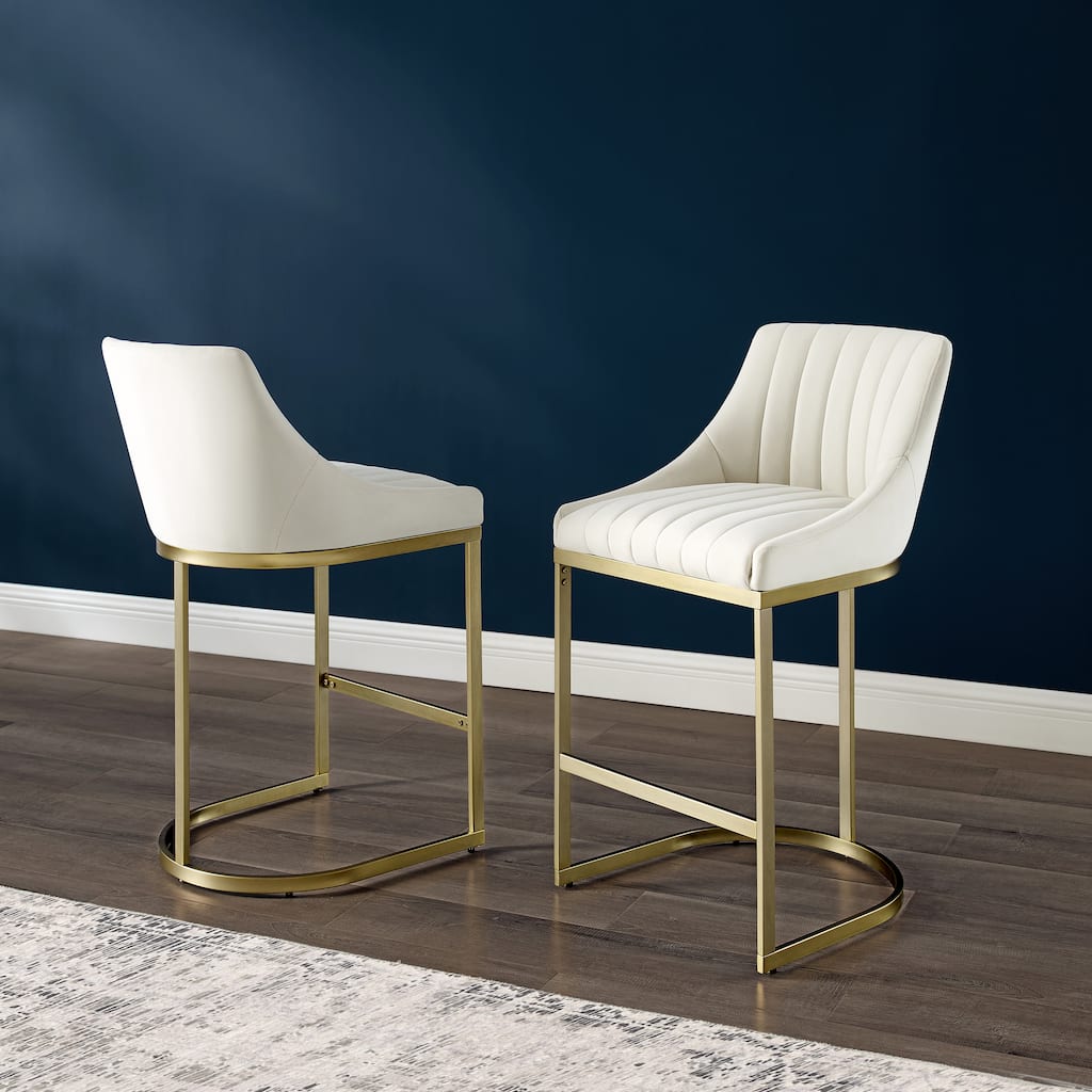 Crosley Esme 2-Piece Counter Height Bar Stool Set