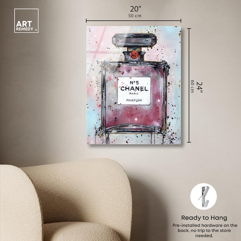 Doll Memories - Abstract Perfume Acrylic by Art Remedy, Ready to Hang