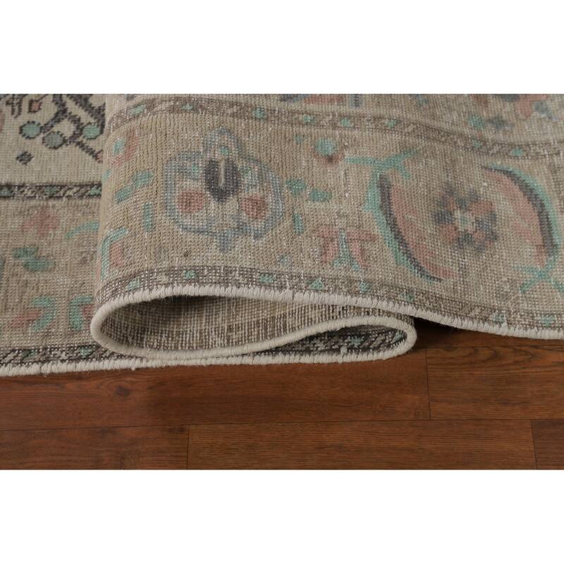 Earth Tone Tabriz Persian Area Rug Hand-Knotted Wool Carpet - 7'7"x 10'4"