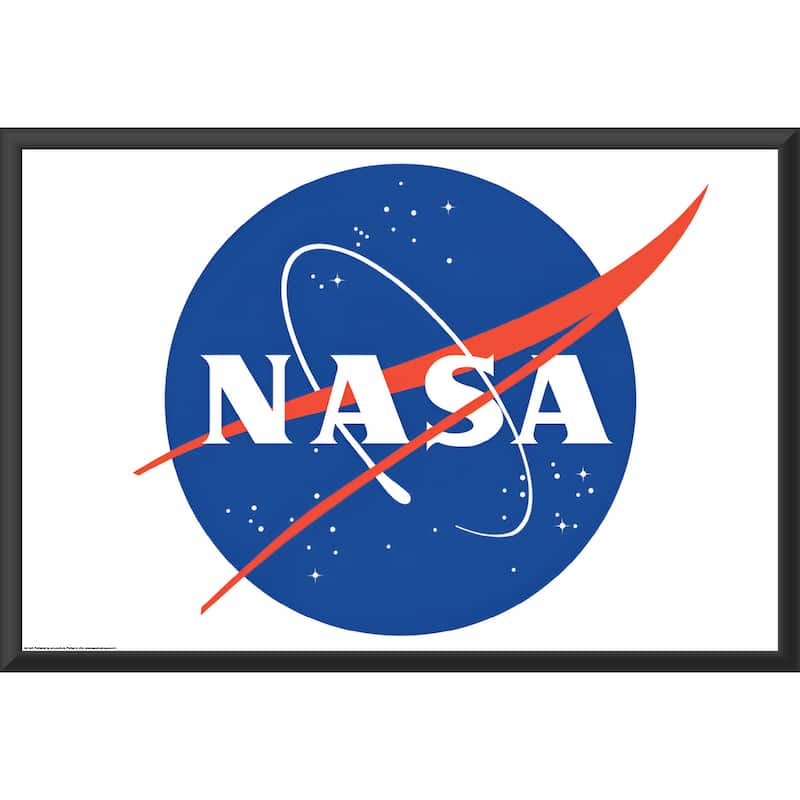 NASA - Logo Framed Art Poster - 24 x 36 Inch
