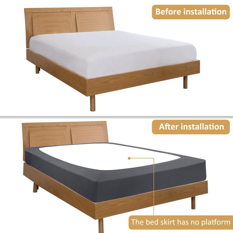 Box Spring Cover Wrap Around 4 Sides Smooth Stretchy