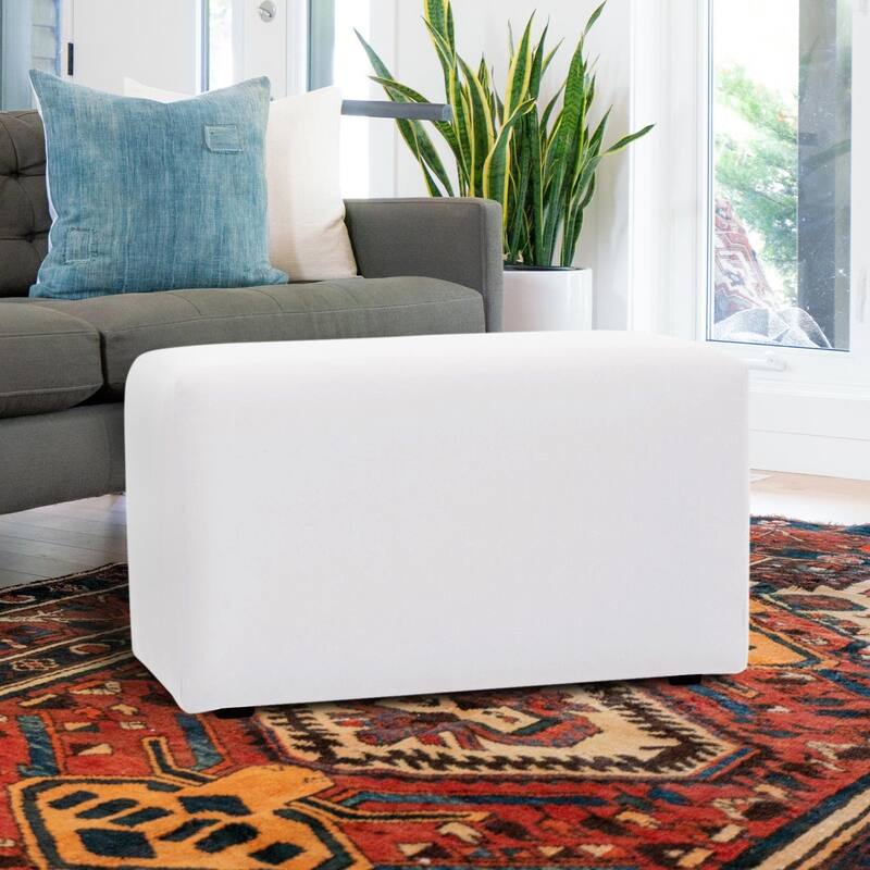 Allan Andrews Universal Bench Frame & Cover for Indoor & Outdoor - 36"W x 20"H x 18"D - Seascape White