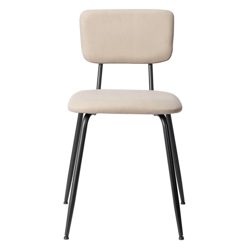 Iron Modern Padded Office Chairs Adjustable Foot Pads Set