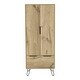 preview thumbnail 2 of 5, 30.1" Modern Double-door Armoire with One Drawer and Hanging Rod for Bedroom