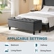 preview thumbnail 5 of 6, Yaheetech Ottoman with Storage 50-inch Entryway Bench, Dark Gray - 49"x17.3"x17.7"