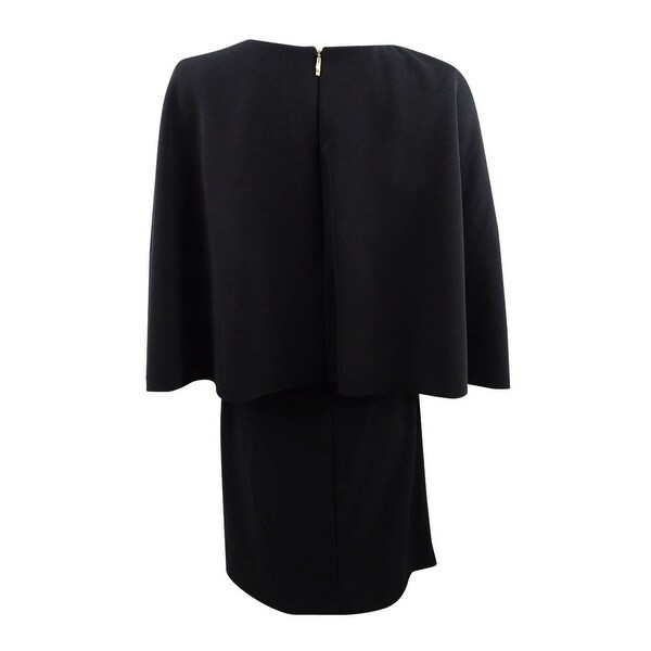 ralph lauren crepe overlay dress