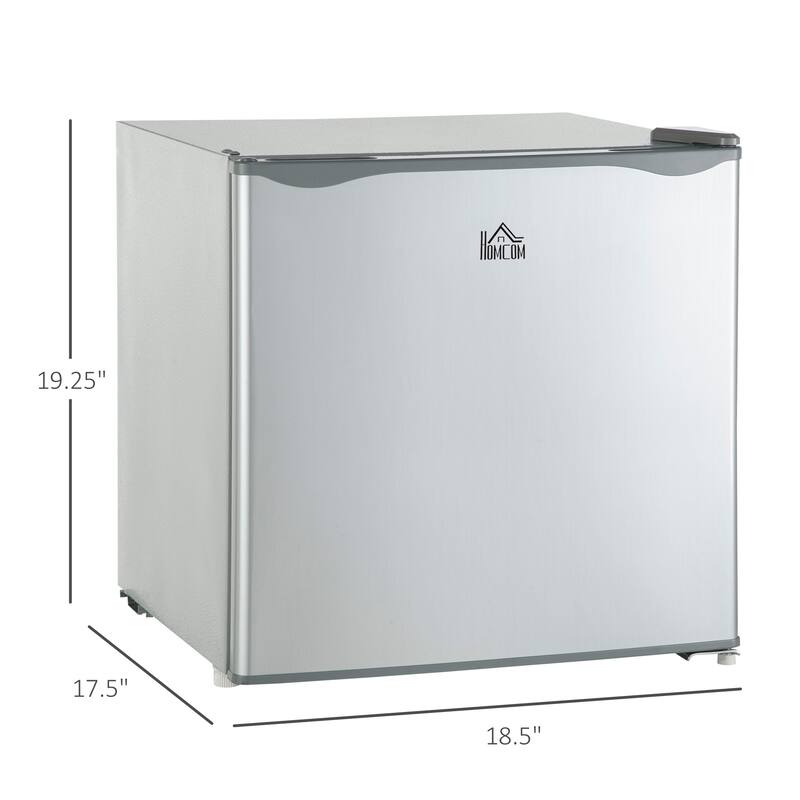 HOMCOM Mini Freezer Countertop, 1.1 Cu.Ft Compact Upright Freezer with Removable Shelves, Reversible Door for Home
