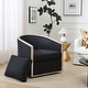 preview thumbnail 13 of 165, KINWELL 31"W Oak Frame Upholstered Swivel Barrel Armchair