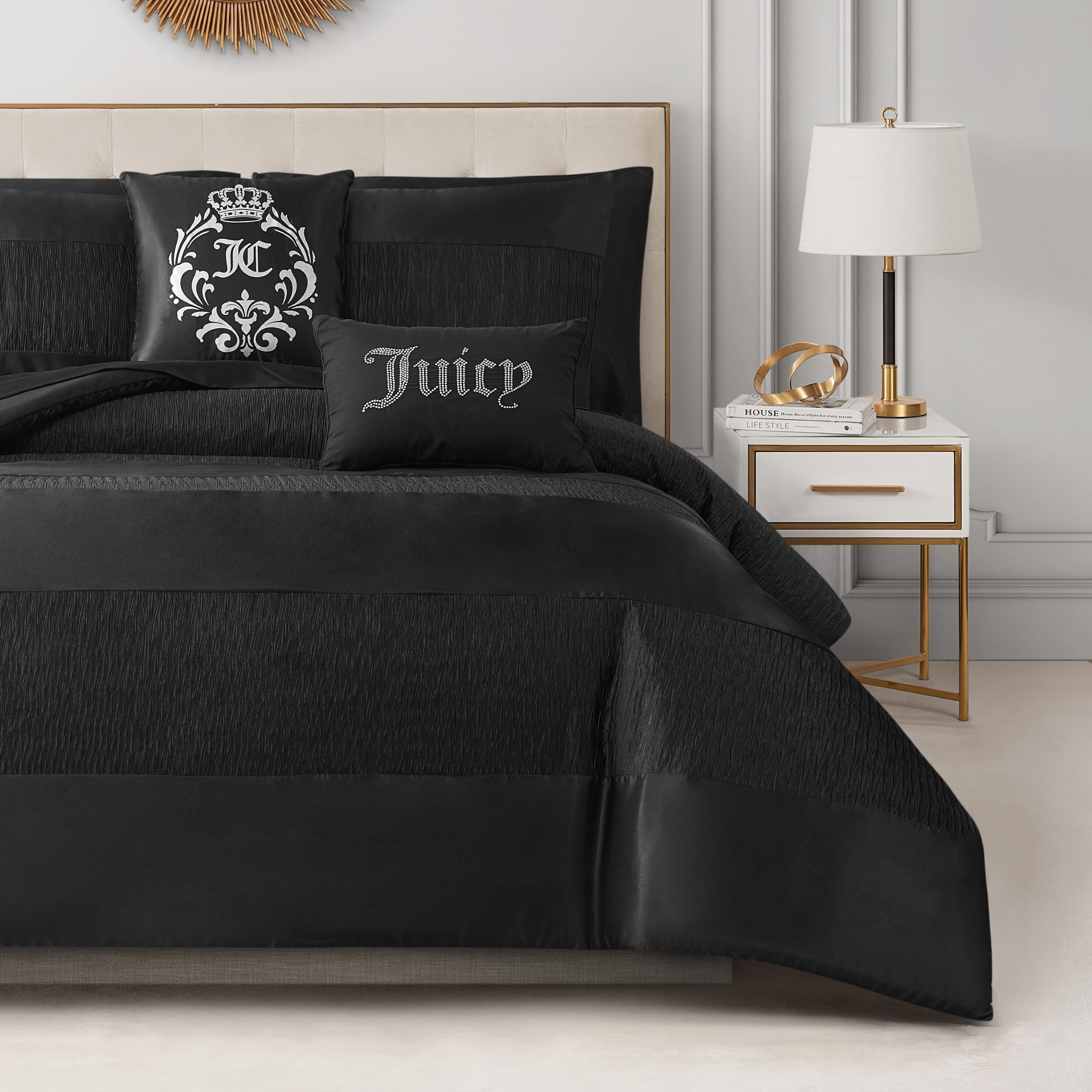 3Pcs Comforter Set Pinch Pleat Comforter For All Seasons Stylish Grid Pattern Bedding Set Lightweight Solid Bed Comforter Sets Olive Green