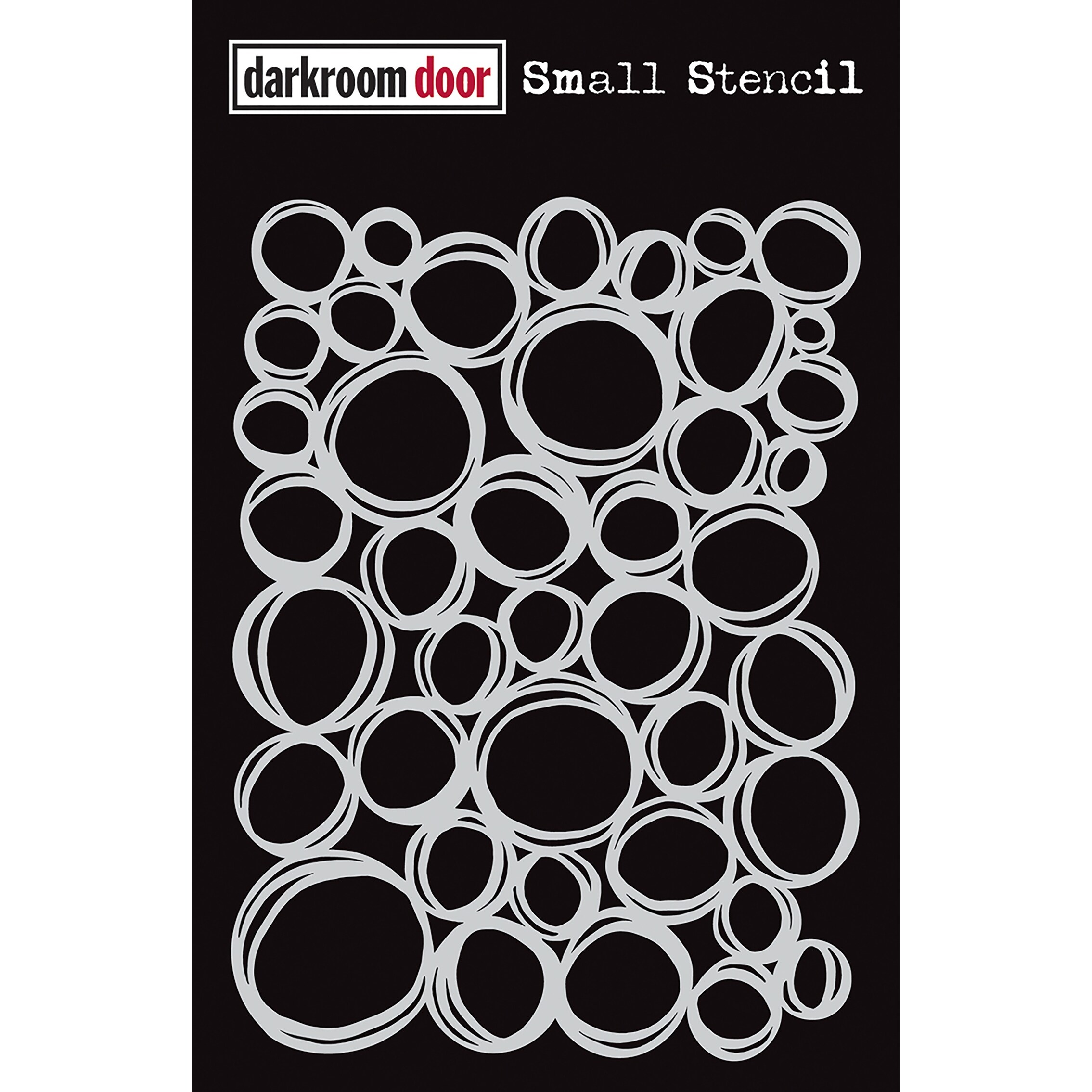 Darkroom Door Stencil 4.5X6-Circles