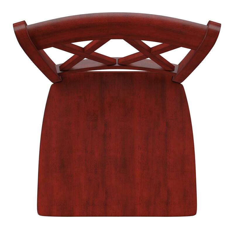 Eleanor X-Back Wood Counter Chairs (Set of 2) by iNSPIRE Q Classic