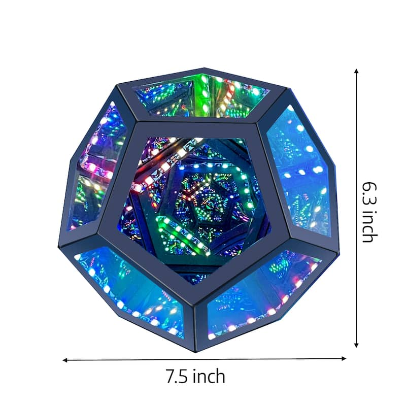 Infinity Dodecahedron Magic Table Lamp